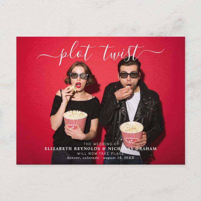 Carte Postale Tourner | Mariage Replanifier la photo du Faire-pa (Devant)