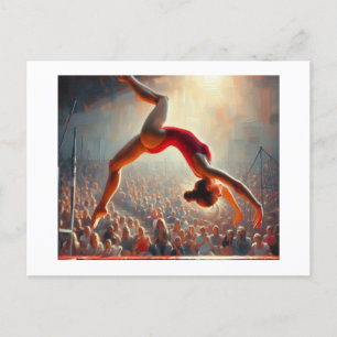 Carte Postale Tourner sur Trampoline,