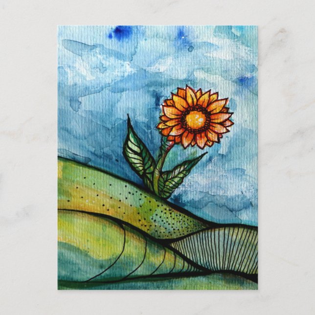 Carte Postale Tournesol (Devant)