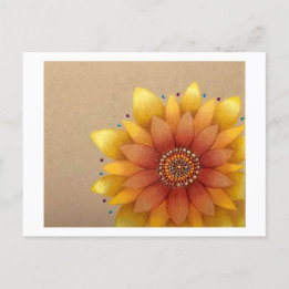 Carte postale tournesol