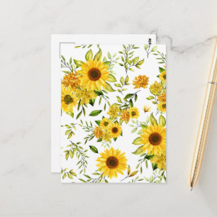 Carte Postale Tournesol 8