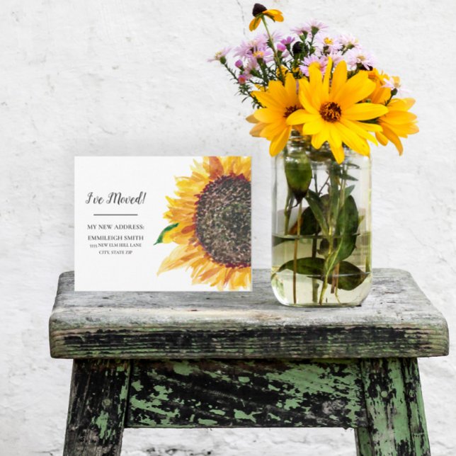 Carte Postale Tournesol jaune Faire-part (Créateur téléchargé)