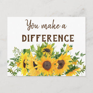 Citation Tournesol Cartes Postales Pas De Quantite Minimum Zazzle