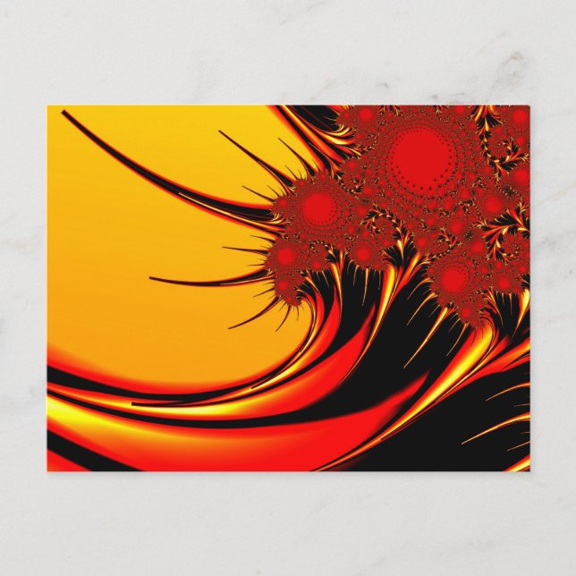 Carte Postale Tournesols Brago-Mitchell Art Fractal Fine (Devant)