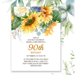 Carte Postale Tournesols Eucalyptus 90e Anniversaire