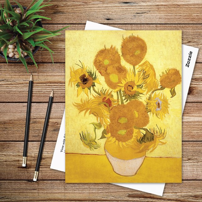 Carte Postale Tournesols Quinze Jaunes Vincent van Gogh (Créateur téléchargé)