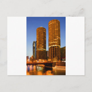 Carte Postale Tours de la marina de Chicago