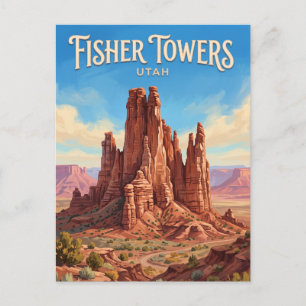 Carte Postale Tours Fisher Moab Utah
