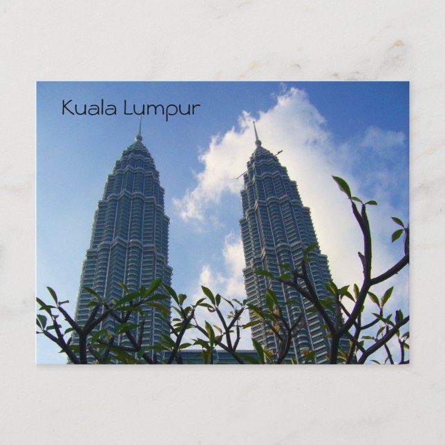 Carte Postale tours jumelles petronas (Devant)