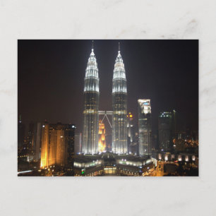 Carte Postale Tours Petronas, Kuala Lumpur, Malaisie