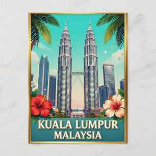 Carte Postale Tours Petronas Kuala Lumpur Malaisie