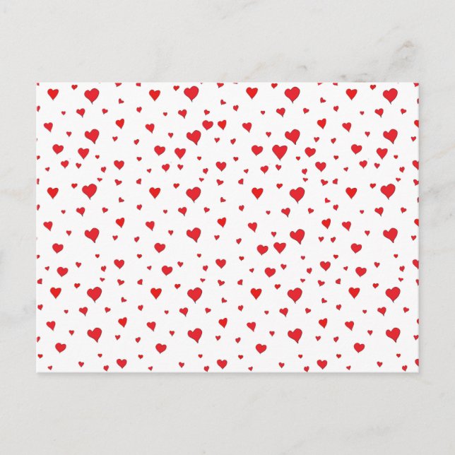 Carte postale Tous les cœurs rouges (Devant)