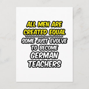 Carte Postale Tous les hommes sont créés égaux...Enseignants all