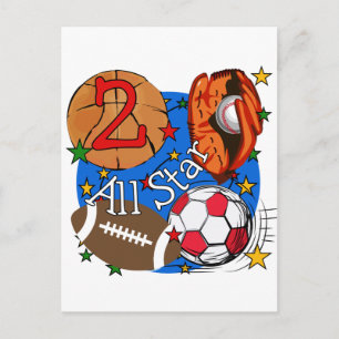 Carte Postale Tous les T-shirts et cadeaux Star 2nd Birthday