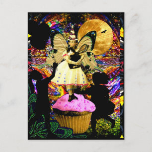 Carte Postale Tous Saluer La Fée Cupcake