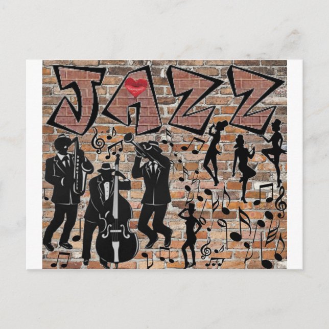 CARTE POSTALE TOUT CE JAZZ (Devant)