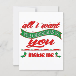Carte Postale Tout ce que je veux pour noël c'est toi