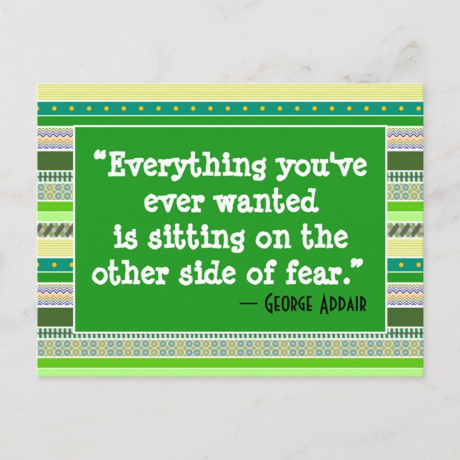 Carte Postale Tout ce que vous avez toujours voulu, Encouragemen (Devant)