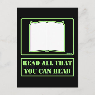 Carte Postale Tout ce que vous pouvez lire