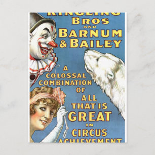 Carte Postale Tout ce qui est grand dans le cirque succès Vintag
