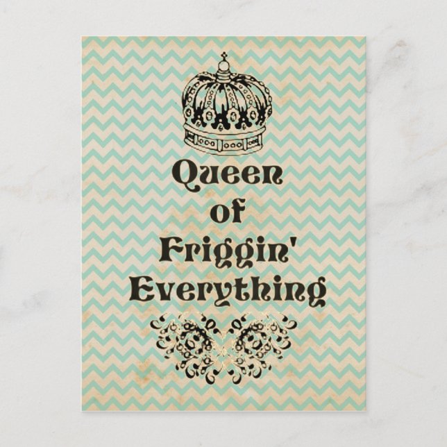 Carte Postale Tout de la reine de Friggin (Devant)