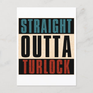 Carte Postale Tout droit de Turlock Californie CA