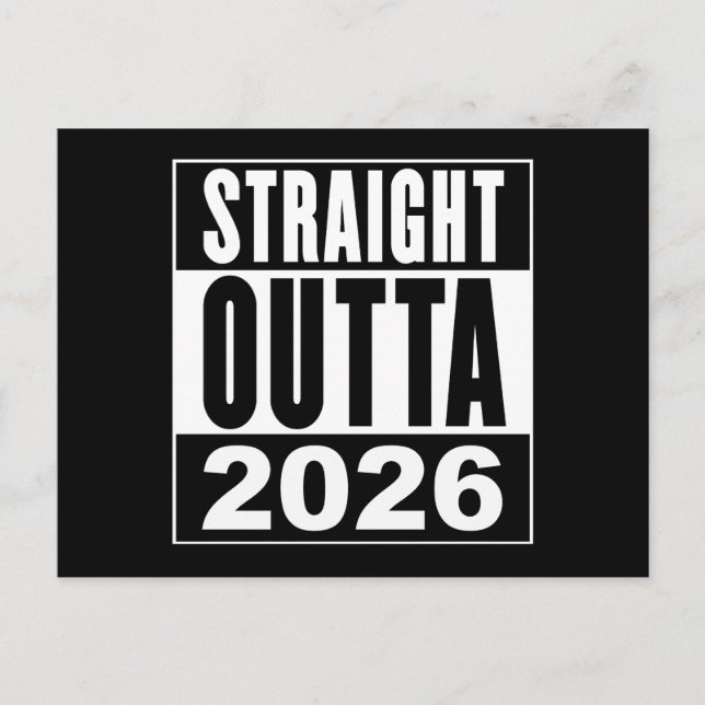 Carte Postale Tout droit sorti de 2026 (Devant)