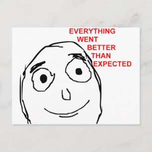 Carte Postale Tout Est Allé Mieux Que Prévu