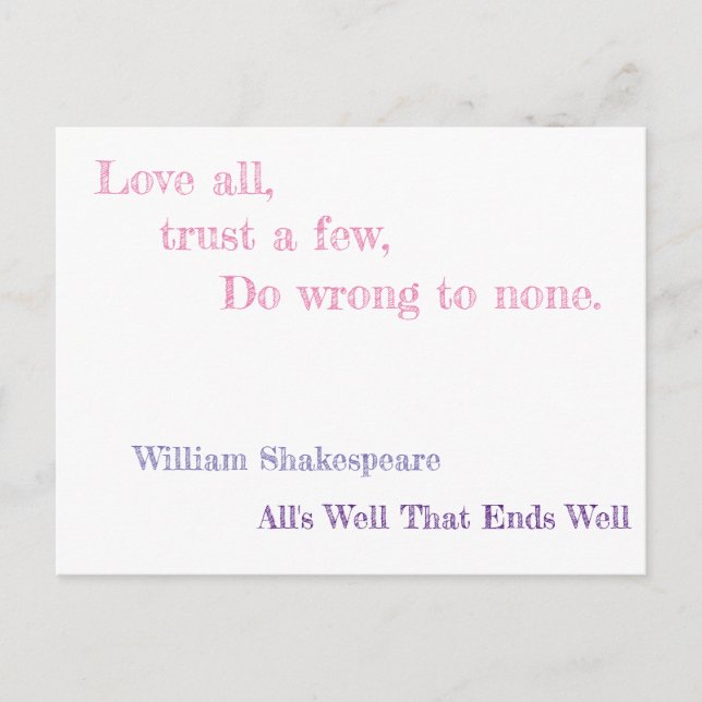 Carte Postale Tout est bien qui finit bien (Devant)