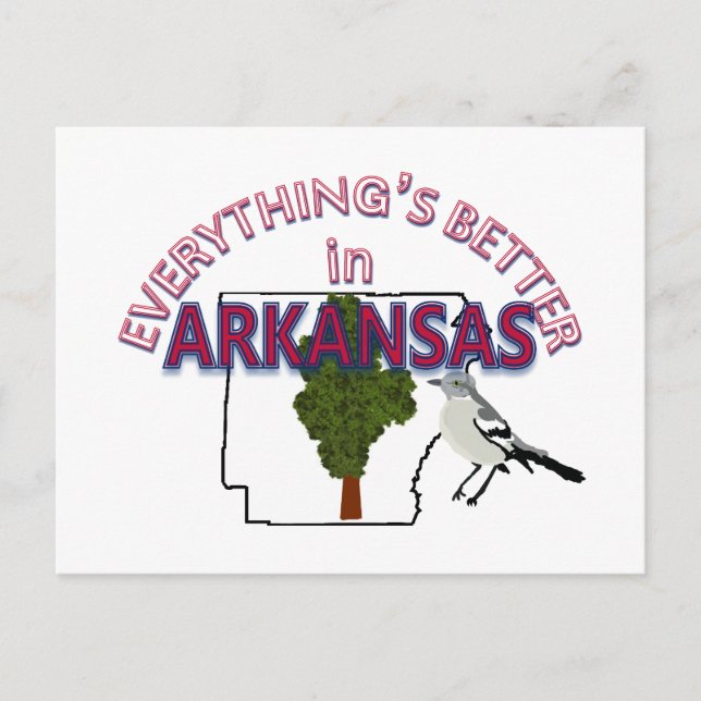 Carte Postale Tout est mieux dans Arkansas Postcard (Devant)
