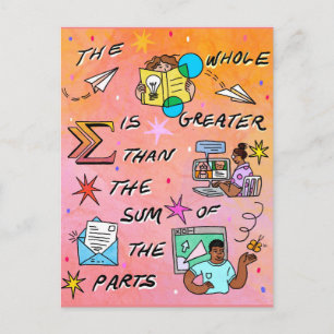 Carte Postale Tout est supérieur à la somme de ses parties '22