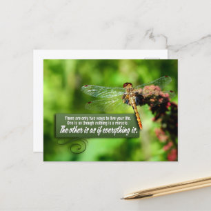 Carte Postale "Tout est un miracle" Citation Inspirationnelle