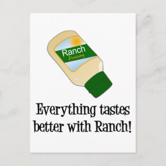 Carte Postale Tout Goûte mieux avec Ranch