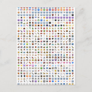 Carte Postale Tout iPhone / iOS emojis