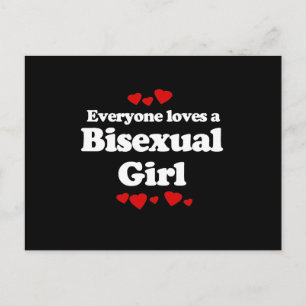 Carte Postale Tout le monde aime un T-shirt fille bisexuel