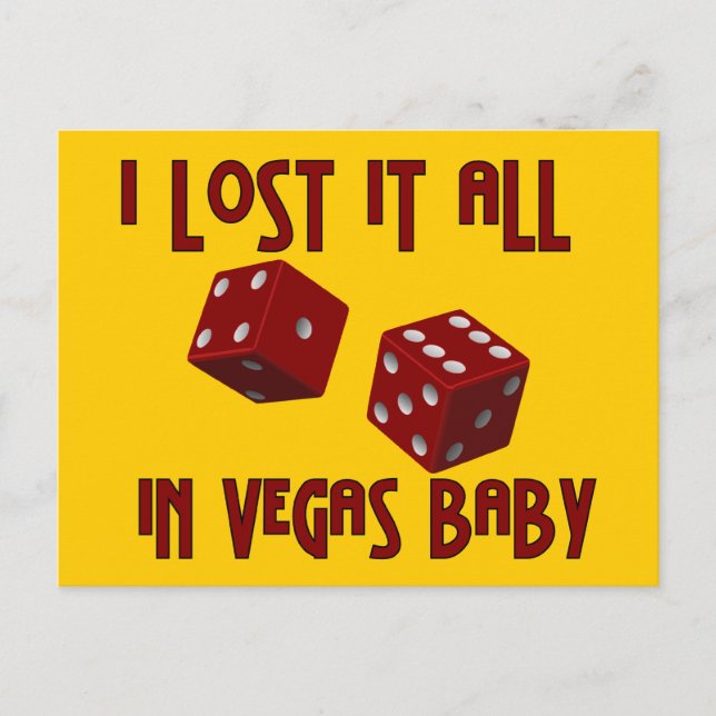Carte Postale Tout perdu dans Vegas Postcard (Devant)