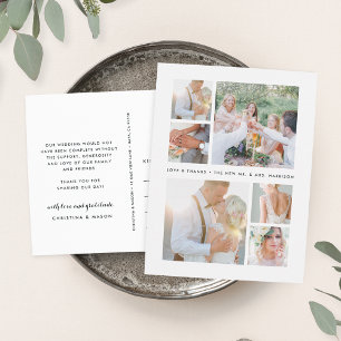 Carte Postale Tout simplement indiqué   Mariage Photo Collage Me