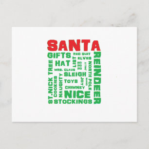 Carte postale "Tout sur Père Noël"