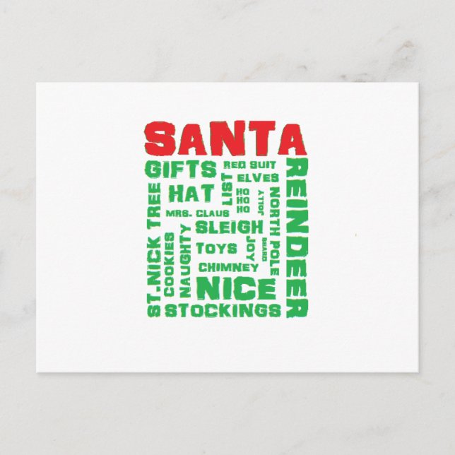 Carte postale "Tout sur Père Noël" (Devant)