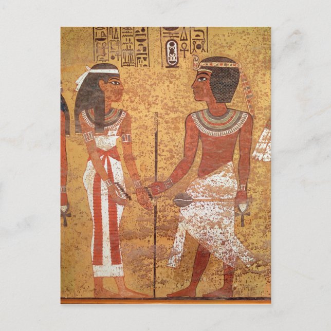 Carte Postale Toutankhamon et son épouse Ankhesenamun (Devant)