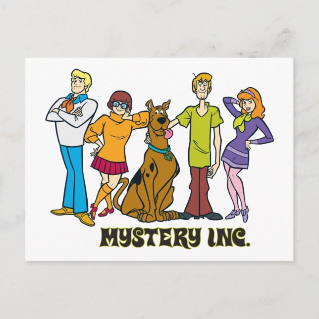 Carte Postale Toute la bande 12 Mystery Inc (Devant)