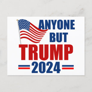 Carte Postale Toute personne sauf Trump drôle élection de 2024