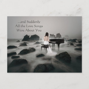 Carte Postale Toutes Les Chansons D'Amour Étaient À Propos De Vo