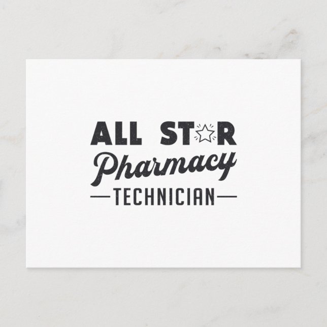 Carte Postale Toutes les étoiles Technicien en pharmacie Pharmac (Devant)
