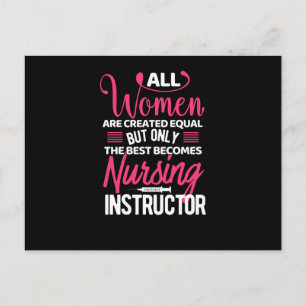 Carte Postale Toutes les femmes sont créées égales - infirmière
