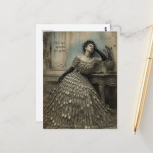 Carte Postale Toutes mes cuillères sont parties Art Fantastique