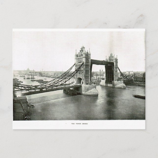 Carte Postale Tower Bridge et River Thames 1900 (Devant)