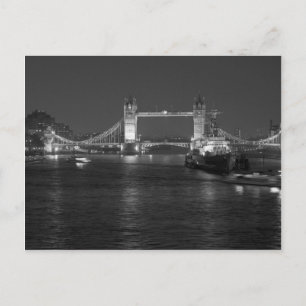 Carte Postale Tower Bridge Londres, noir et blanc