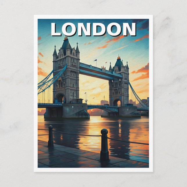 Carte Postale Tower Bridge Londres Royaume-Uni Voyage (Devant)