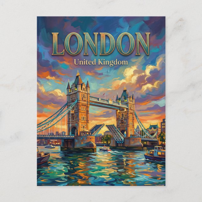 Carte Postale Tower Bridge Royaume-Uni (Devant)